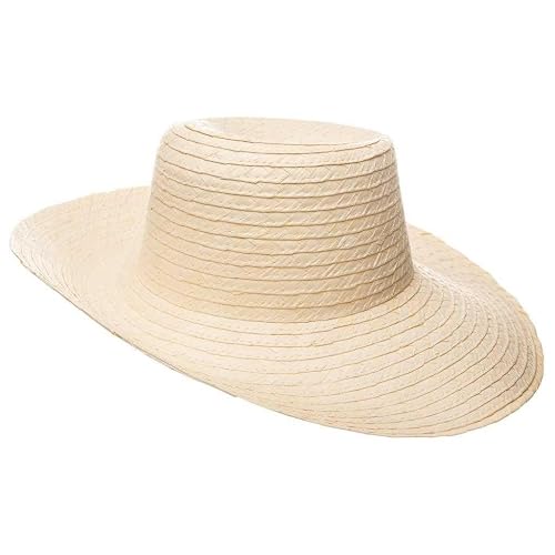 WANDERLUST DECO Sombrero de Paja marrón 58x10 cm