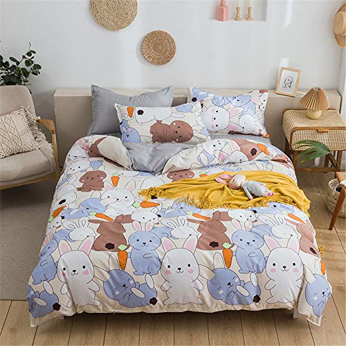 Treer Juego de Ropa de Cama 4 Piezas Incluye 1 Funda Nórdica...