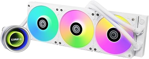 Lian Li Galahad II Trinity 360 ARGB CPU Liquid Cooler/AIO – White | Support Intel: LGA 1700, LGA 115X, LGA 1366, LGA 775, LGA 1200, LGA 2011, LGA…