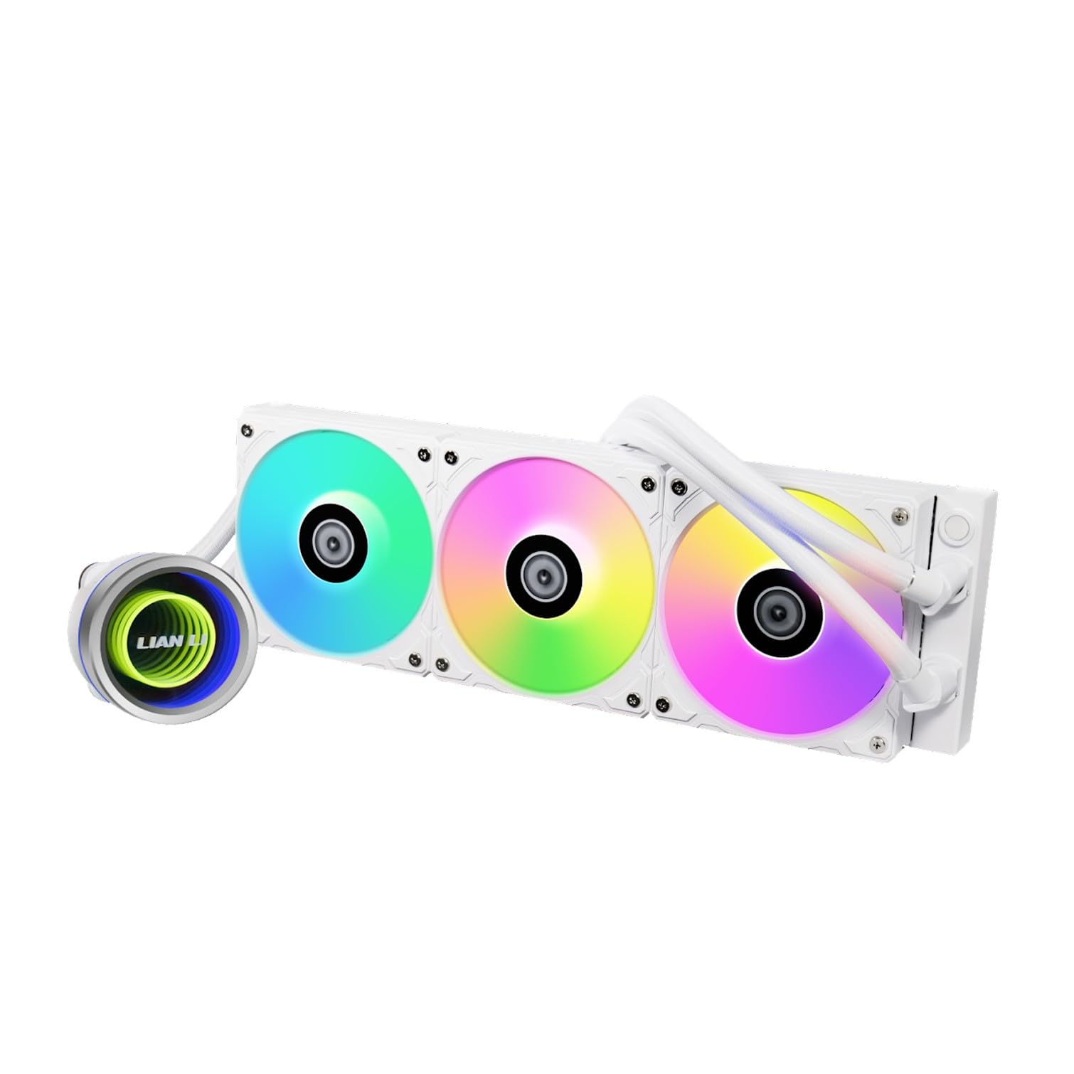 Lianli Water Cooling Kit Galahad Series II Trinity 360 White 1.1 inch (27 mm) Thick Radiator, Equipped with ARGB Fan, Japanese Authorized Dealer