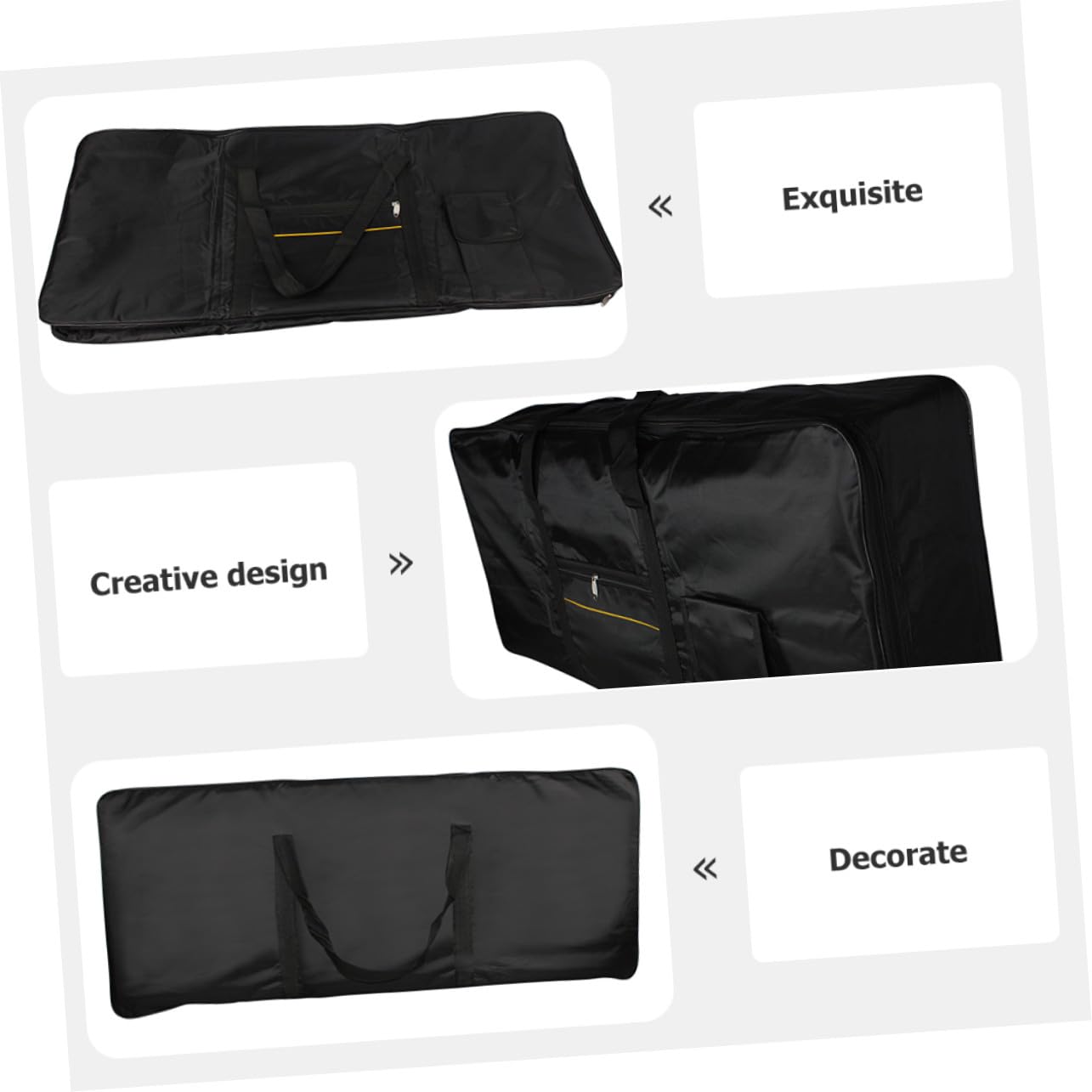 Borsa Porta Tastiera Elettronica 61 Tasti Oxford Manico Comodo per Trasporto Facile e Protezione Efficiente
