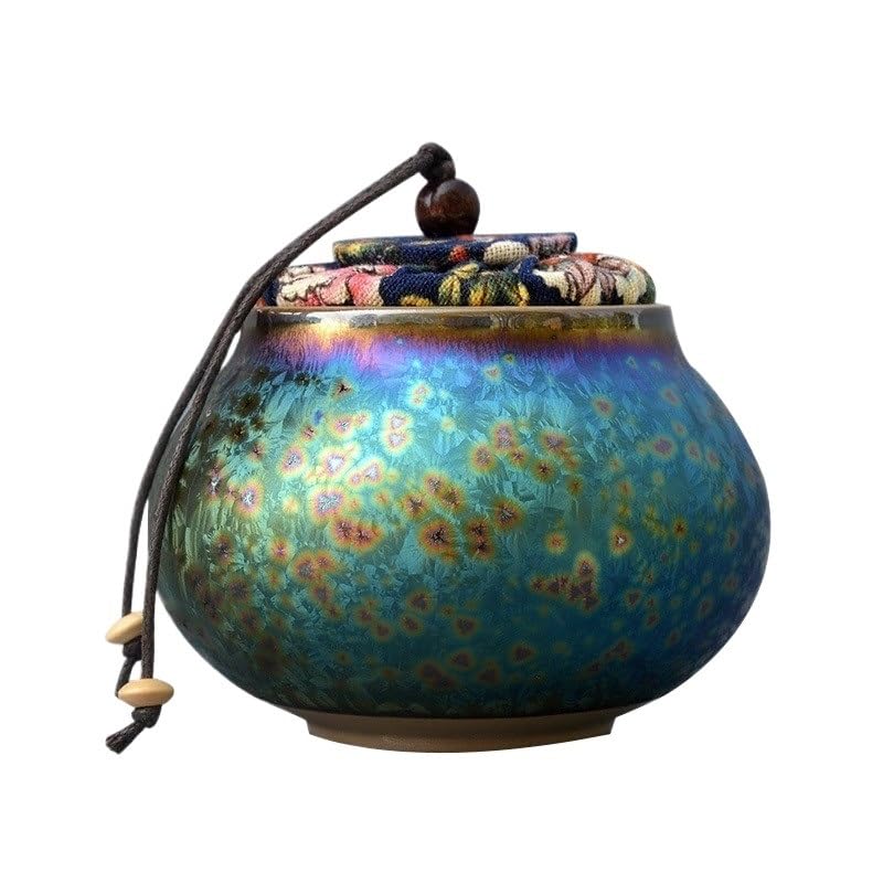 Skrytka słoik pojemnik ceramiczny herbata uszczelniona słoik herbata caddy zbiornik magazynowy dekoracyjny słoik do przechowywania pojemnik na herbatę organizator herbata herbata może vintage słoiki