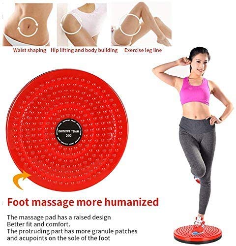 LISSO Body Shaping Twisting Waist Disc Exercise Twist Board Aerobic Exercise Equipment Fitness Slim Rotating Board Foot Massage (Blue)