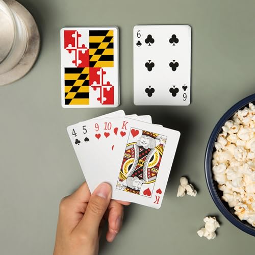 Baraja de cartas Maryland, 52 naipes tamaño póker miniatura 2