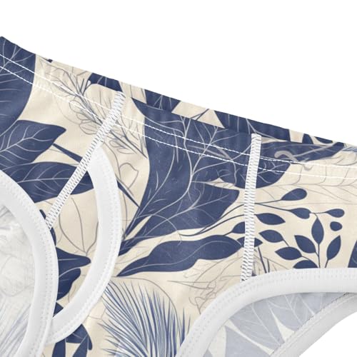 Seamless Pattern with Leafs Prints Boys Toddler Pure Cotton Kids Underwear Cute Undies4