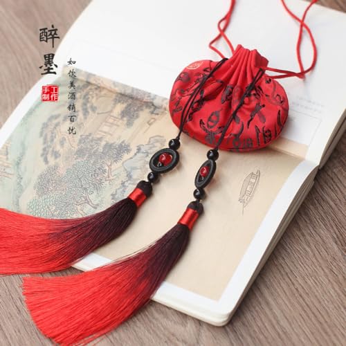 Bolsas aromáticas de estilo antiguo con borlas y flores miniatura 2