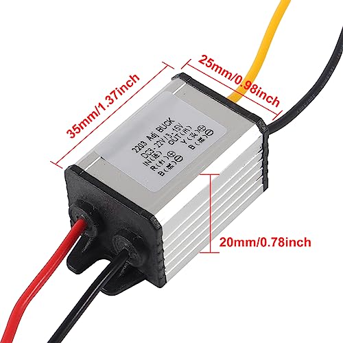 2PACK DC Buck Converter Voltage Regulator 8-22V to 3-15V 5V 12V 3A Adjustable Output Power Supply Transformer Step-Down Volt Module Board Applicable to DIY Automobile Motor Regulation SR3