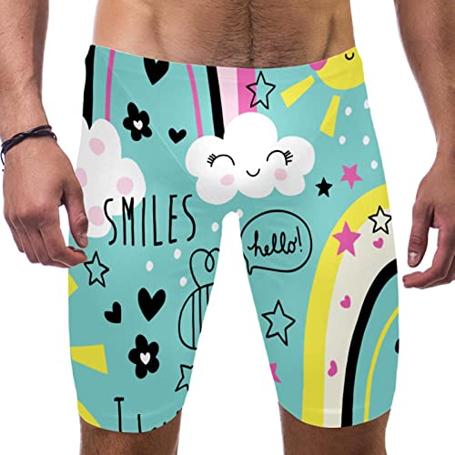 Swim jammers de resistencia con corte largo Hola amor Sunshine para piscina