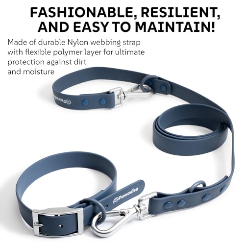 Dog Harness, Collar & Leash Set, Adjustable No Pull Harness with 3 Leash Clips, Waterproof Matching Collar & Leash, Breathable Comfort (Blue, Small) - Image 6