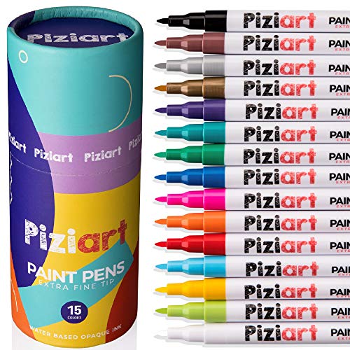 PIZIART Acrylic Paint Pens for Rock Painting, Stone, Glass, Ceramic, Wood, Canvas, fabric, Kindness  - //coolthings.us