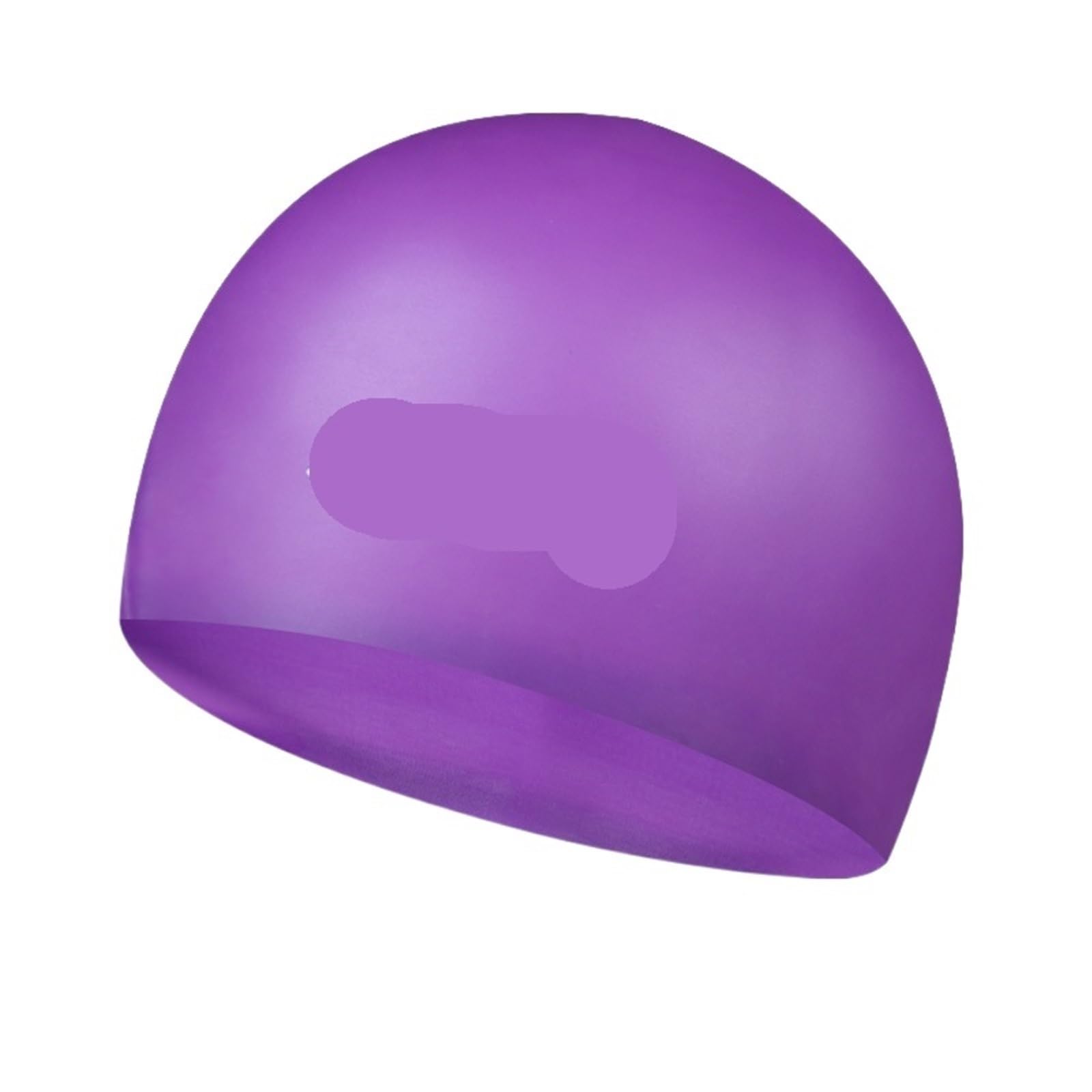 Nylonowy Czepek Pływacki, Czepek pływacki silikonowy wodoodporny chroń uszy włosy unisex dorośli wielokolorowy(Purple)