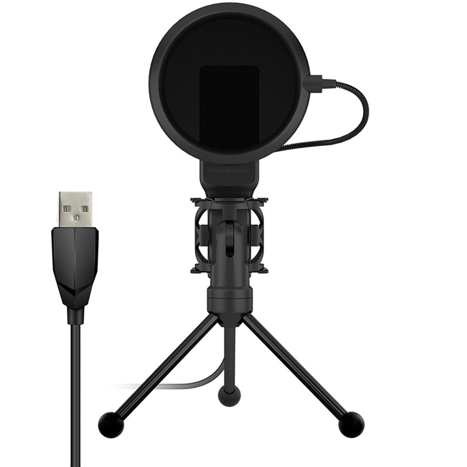 Juego de micrófono USB para computadora, micrófono para cantar, equipo de transmisión de voz, juego de USB