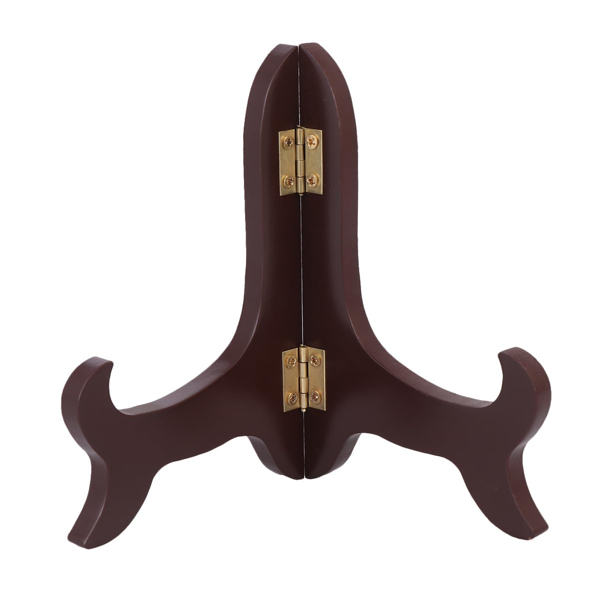 Besportble Wooden Plate Stand 2Pcs Curved Display Rack For Tea Cakes And Decorative Plates Desktop Easel For Home And Office