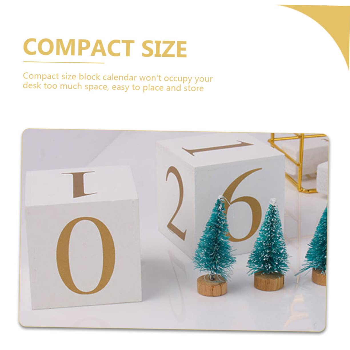 5 Pz Calendario da tavolo con foglie di ginkgo decorazioni per la casa calendario dei blocchi di Natale agenda scrivania regalini natale calendario a blocchi per scrivania Di legno