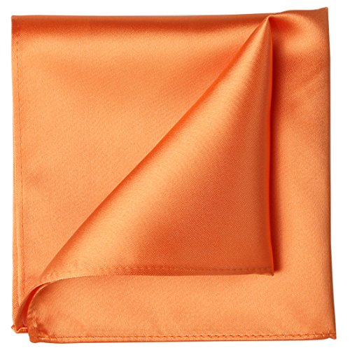Image of KissTies 6PCS Satin Pocket Square Plain Color Handkerchief Gift Set