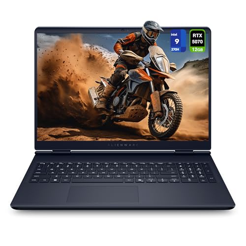 Image of Alienware 16 Aurora Gaming Laptop, Intel 9-270H, 64 GB DDR5 RAM, 2 TB PCIe SSD, 16 inch WQXGA (2560x1600) 120Hz Display, Nvidia G-Force RTX 5070, Backlit Keyboard, W11 Home, Blue