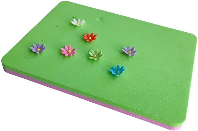 Fondant Foam Pad Sugarcraft Shaping Sponge Mat 5 Holes Making Fondant Flowers/Leaves Creating Pad Drying Mat Modeling Tool, Making Sugar Flowers for Cake Decorating