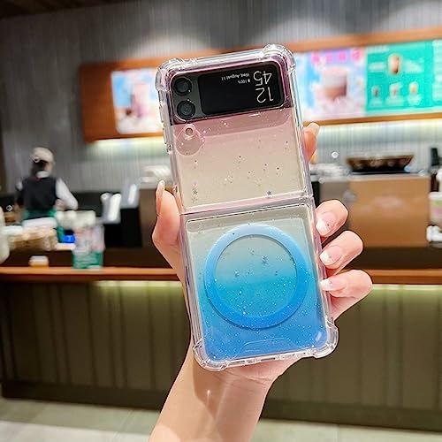 Coque Samsung Galaxy Z Fold 4 arc-en-ciel pailletée pour rayonner
