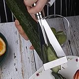 Haofy Dreieckiges Tranchiermesser aus Edelstahl, Präzisions-Obst- und Gemüseschneidewerkzeug 9,4 X...