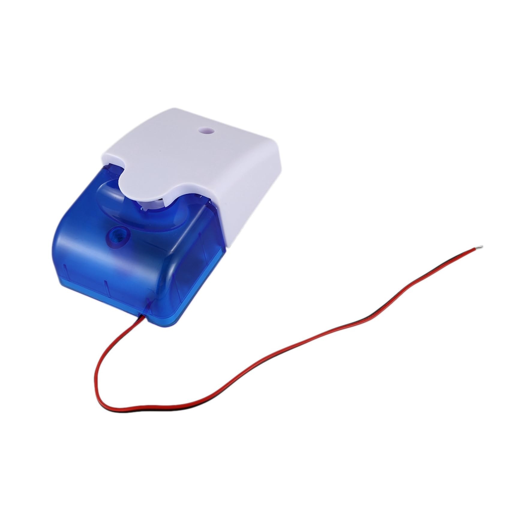 Baglaum 6X Mini Wired Strobe Warning Siren Dc 12V Sound Alarm Flashing Light Sound Siren Horn 115Db Blue