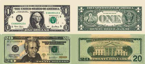 Frank Schaffer Publications US Money Stickers