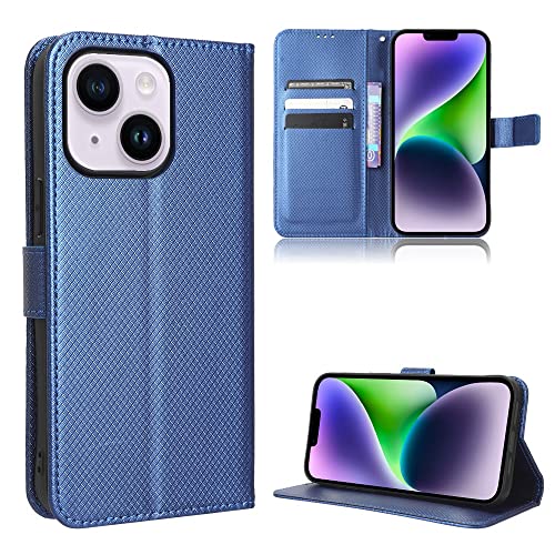 Étui Protection Cuir PU iPhone 14 Finition Soignée et Antichoc