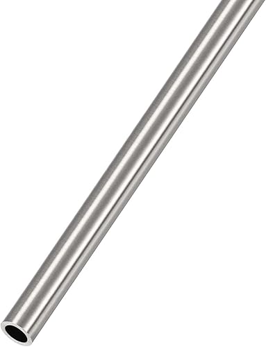 METALLIXITY Tubo de acero inoxidable 304 (0.276 in de diámetro x 0.039 in de pared T x 11.811 in de largo), tubo recto - para decoración del hogar,