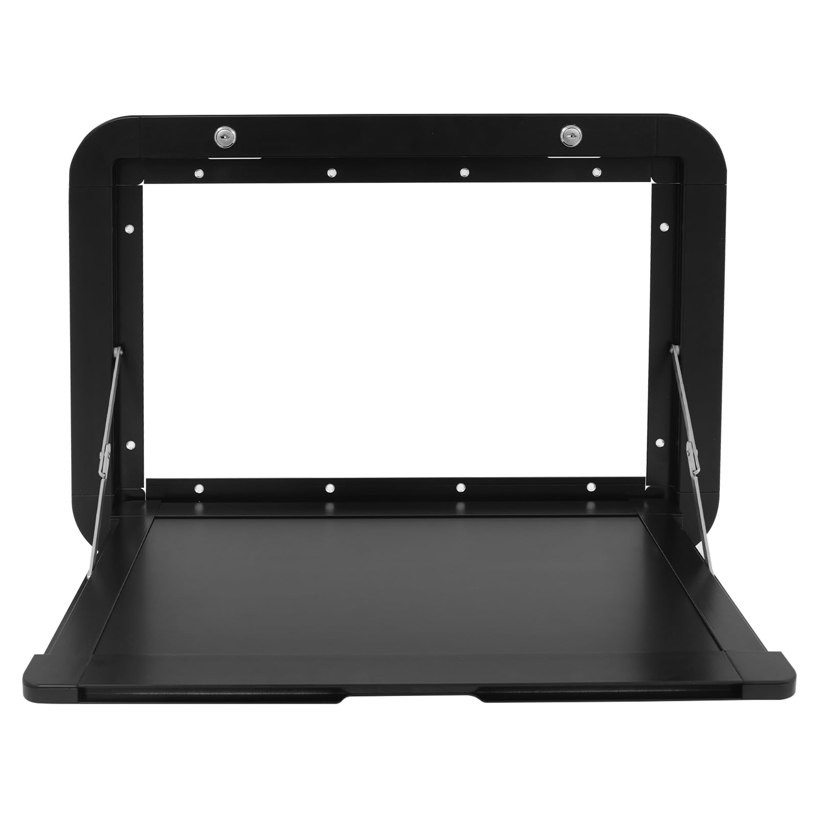 Tavolo da picnic pieghevole con chiusura lampo, in lega di alluminio, pieghevole, da parete, per camper, pontoni, camion, camper, 60 x 42 cm