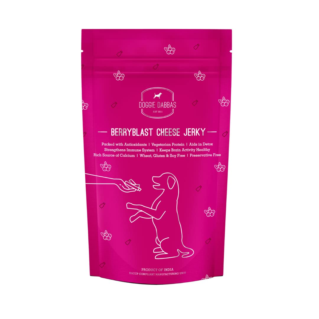 Doggie Dabbas BerryBlast Cheese Jerky | Rich Source of Calcium | Strengthens Immune System | Preservative Free | High Protein Dog Treat - 100g (Pack of 1) (B07GH3TD2K) Amazon Price History, Amazon Price Tracker