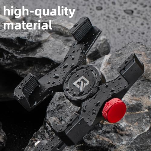 Image of ROCKBROS Aluminum Bike Phone Mount for 4.7-7.1 inch Phones | Four-Corner Protection,One-Twist Adjustment,Open Charging Access, Fits 22.2 /25.4 /31.8mm Handlebars,Two Mount Options
