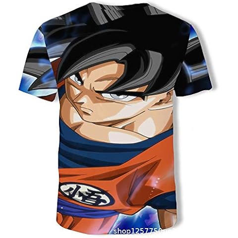 XTHY Dragon Ball 3D Printing Print Pullover Slim Fit T-Shirt,Cartoon Men's Short Sleeve top Men's casual-T167_M Cover