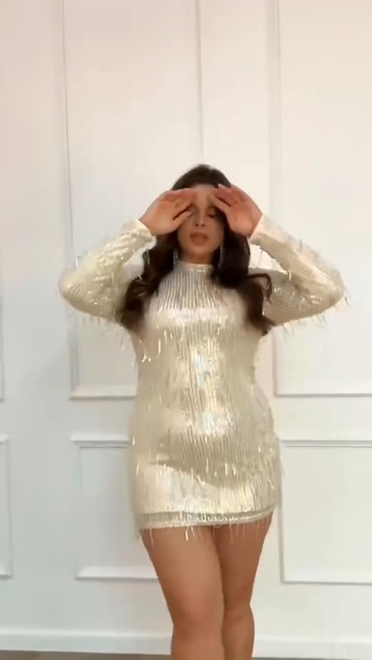 sequin bodycon dress amazon Amazon.com: Women's Sexy Sequin Mesh Off Shoulder Long Sleeve Ruched Mini Bodycon Dress Glitter Silver Specks Party Club Cocktail Dresses (as1, Alpha, s, Regular, Regular, Black) : Clothing, Shoes & Jewelry