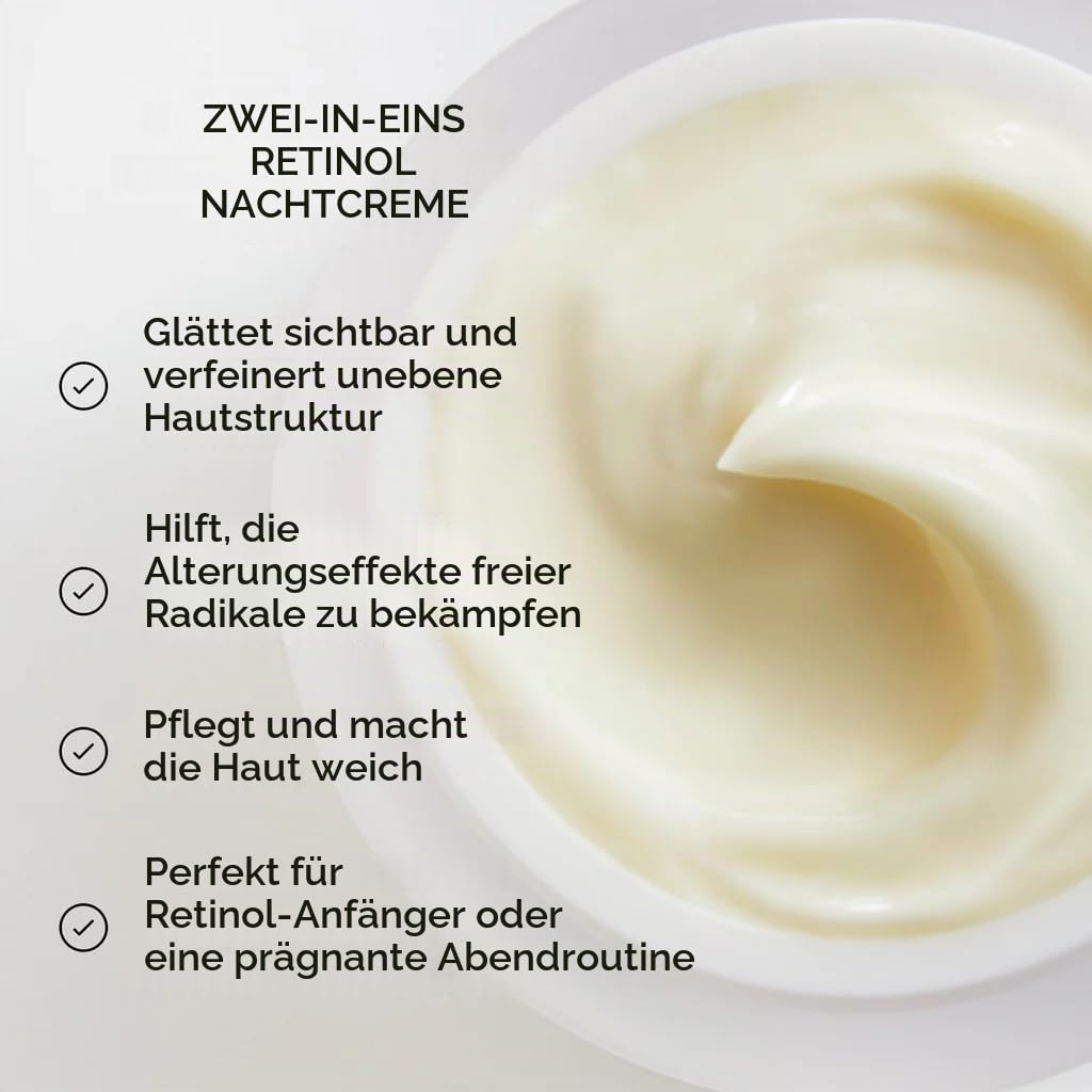 Medik8 Intelligente Retinol Glättende Nachtcreme - Erneuern & Pflegen Sanft 0,2% Vitamin A - 50 ml | Renew & Nourish Gentle 2-in-1 Nachtcreme, Glattere Haut, Antioxidans-Schutz