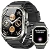 GPS Smartwatch Uomo Donna, 2.06" HD Orologio Smartwatch con Chiamate Bluetooth, Cardiofrequenzimetroi/Sonno/SpO2/Contapass, 100+ Sportive Smart Watch, IP68 Impermeabil Fitness Tracker per iOS Android