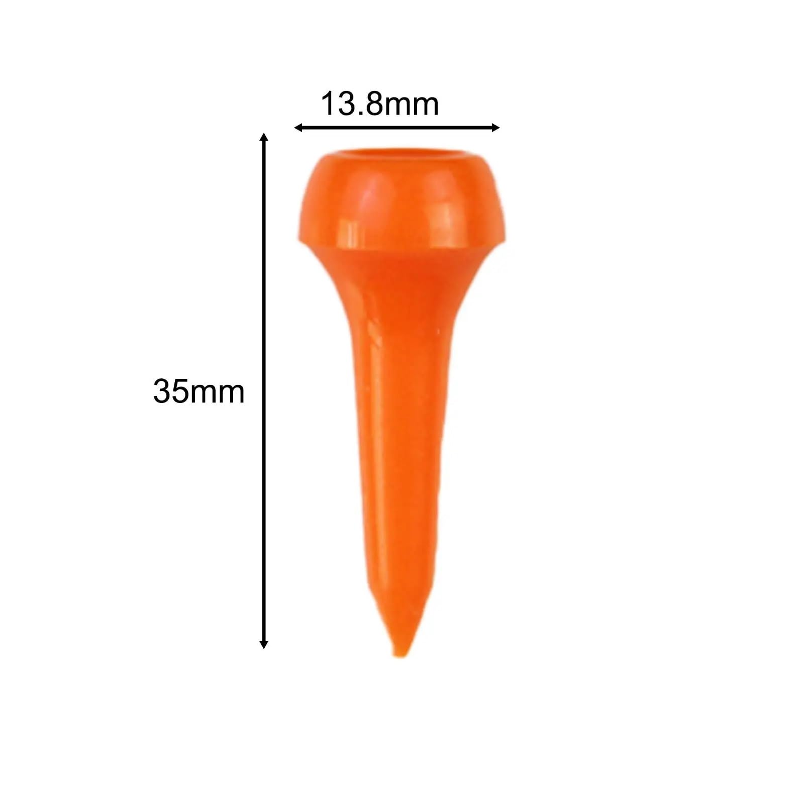 Golf Tee 100 stück Golf Tees Ball Halter Golf Zubehör Ausrüstung Training Aid Golf Üben Kunststoff Golf Nägel FüR Einen Idealen Abschlag