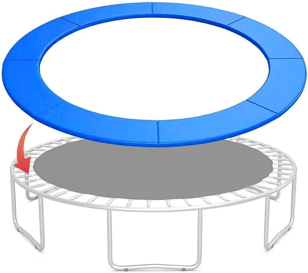 Golden mumu Replacement Trampoline Safety Pad Mat 12/14/15ft, Spring Cover, UV-Resistant, Tear-Resistant Edge Protection, Standard Size