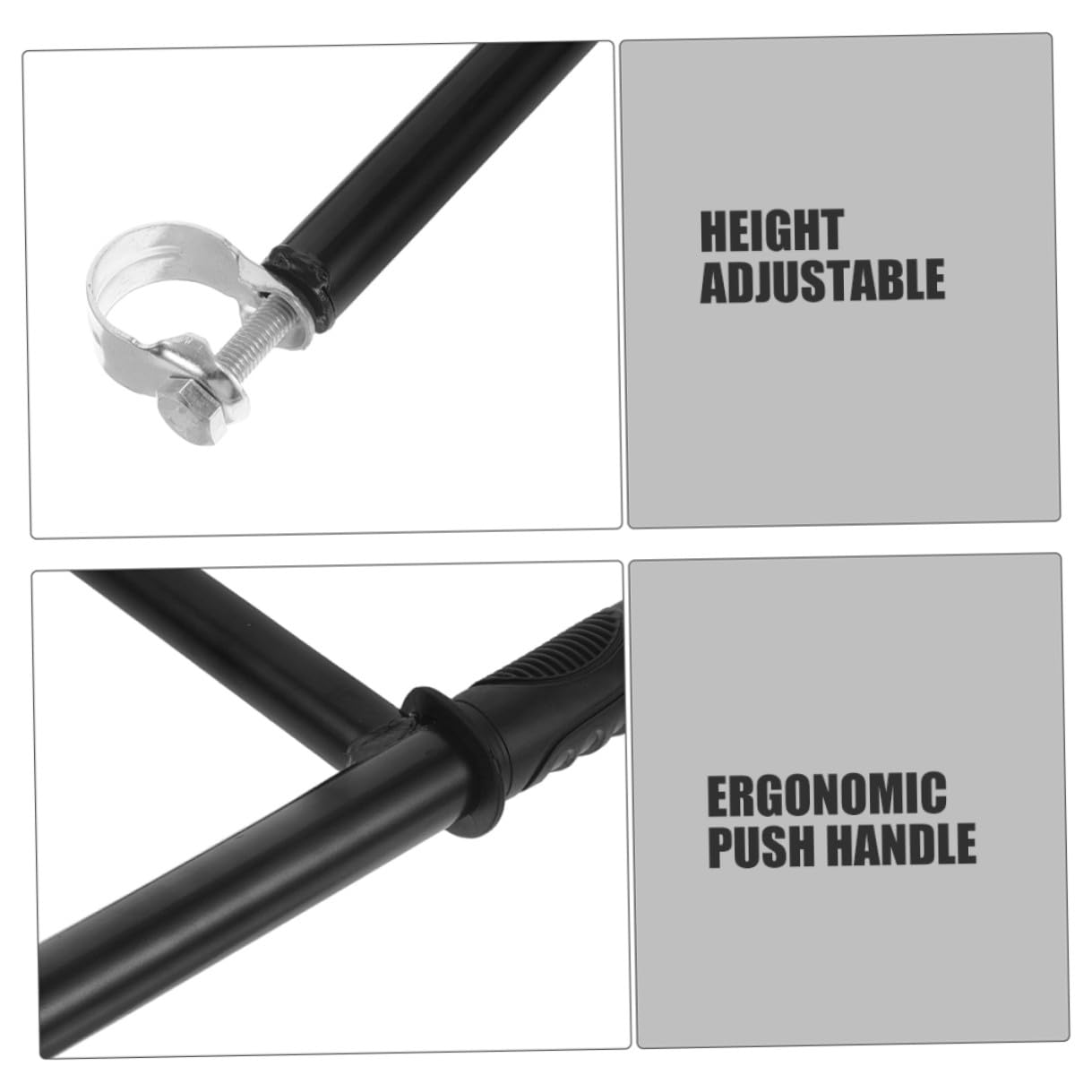 Manillar Plástico Cochecito en Extensor para Acero Inoxidable de Diseño Moderno Soporte para Reposabrazos y Adecuado para Paseos y Excursiones Niño
