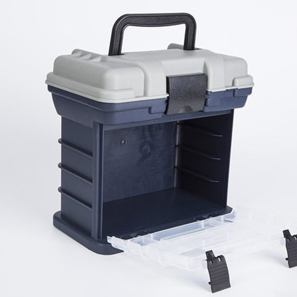 Scatola Pesca 4 Cassetti ABS Impermeabile Organizer | 4 cassetti spaziosi, design multi-scomparti, per accesso esche, organizzazione perfetta, ideale viaggio