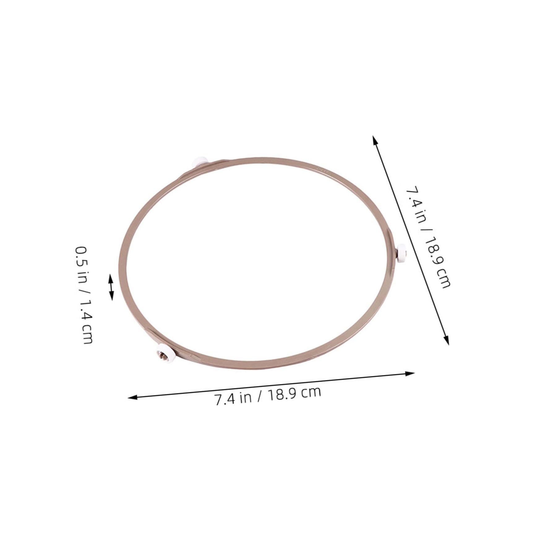 Ipetboom Support de Plateau Tournant en Verre pour Micro-ondes 18,9 Cm, Anneau de Roulement à Roulettes 1,4 Cm, Accessoire de Remplacement pour Four à Micro-ondes, Pièce Détachée Pratique