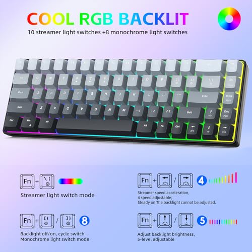Clavier de jeu RVB remplaçable à chaud pour un setup gaming épuré