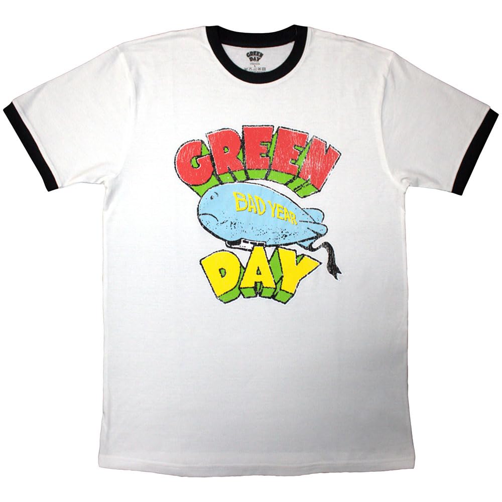 Green Day Bad Year Blimp Official Tee T-Shirt Mens Unisex (Medium)