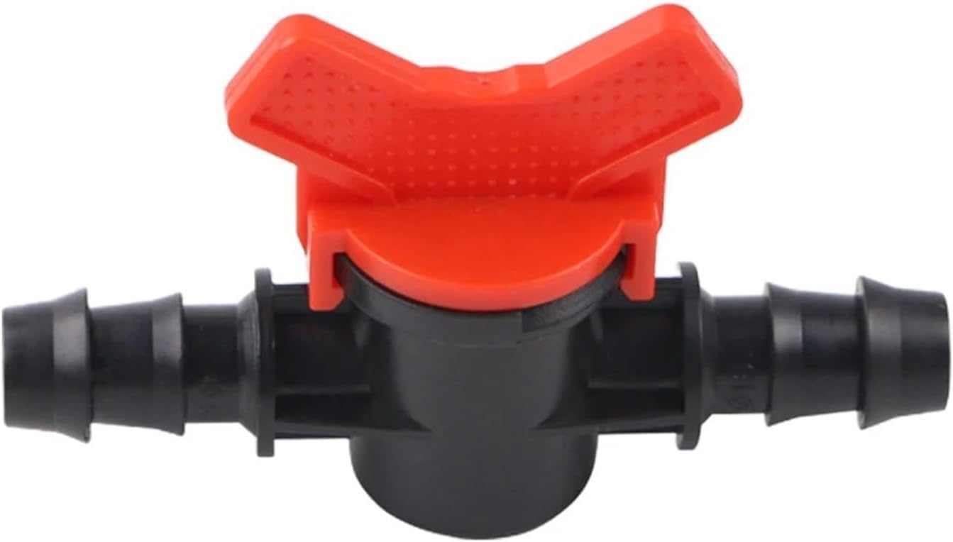 Wkhphmbeq 16X16mm 16Mm Irrigation Shut Off Ball Valve For Pe Drip Hose, Pp-B Connector Plug, Pn4 Water Flow Control Fitting For Garden Drip System(16X16mm)