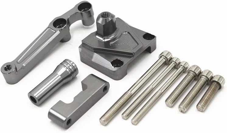 Suitable for Kawasaki Ninja250 Z250 Motorcycle Accessories Direction Damper Anti-Flapping Head Measuring Tape Size(Titanium color)