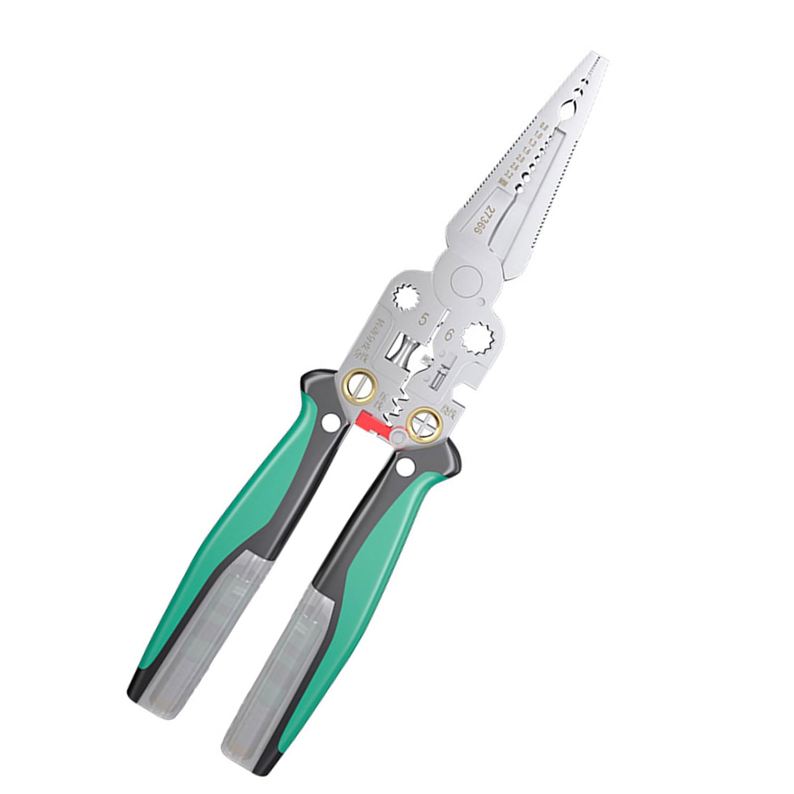 Professional 23 Function Electrician Pliers with Jaw & Adjustable Wire Winding Wire Stripper for Various Cables Professional Stripping Pliers