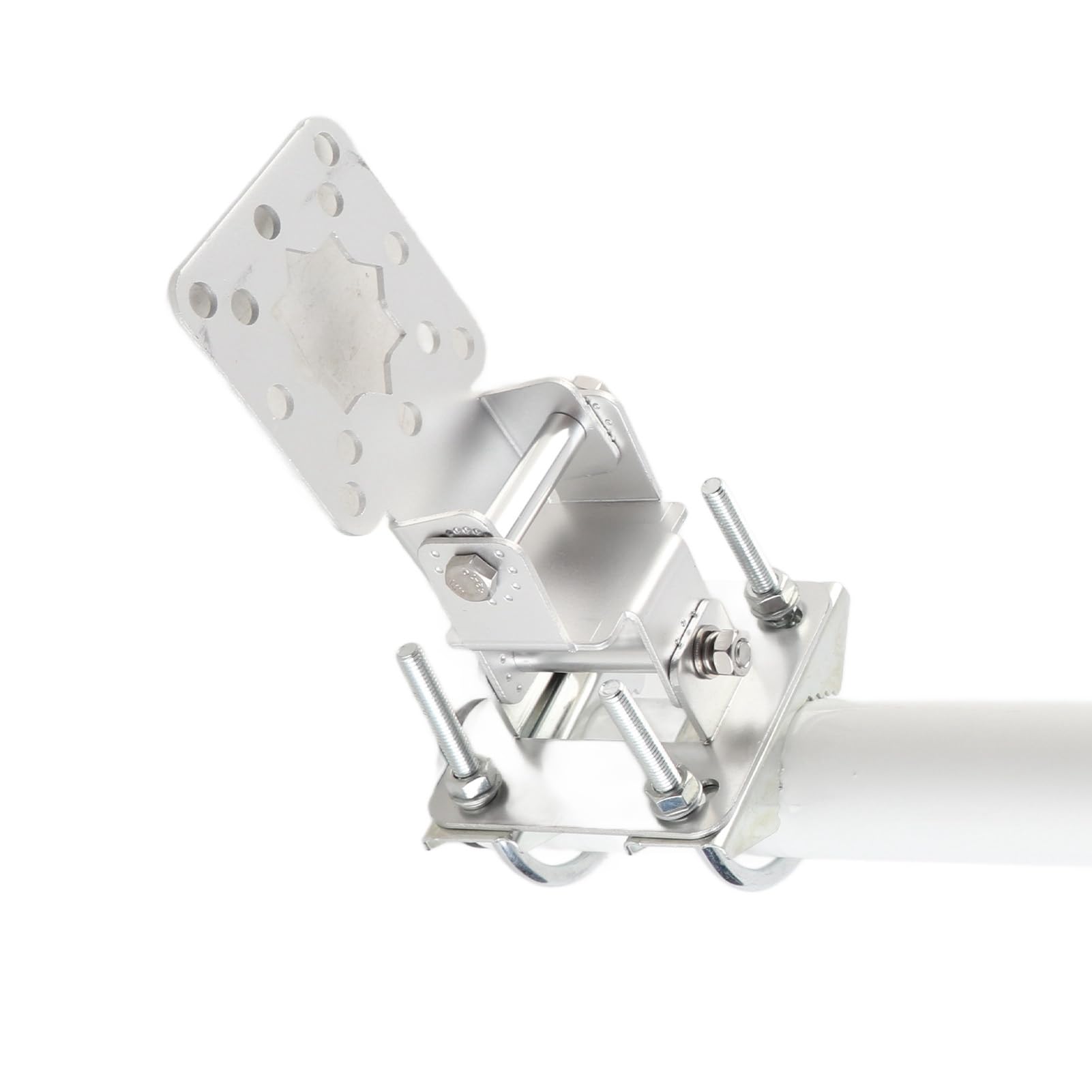 Eujgoov Kit Montaggio Palo Antenna Satellitare, Staffa da Parete in Acciaio