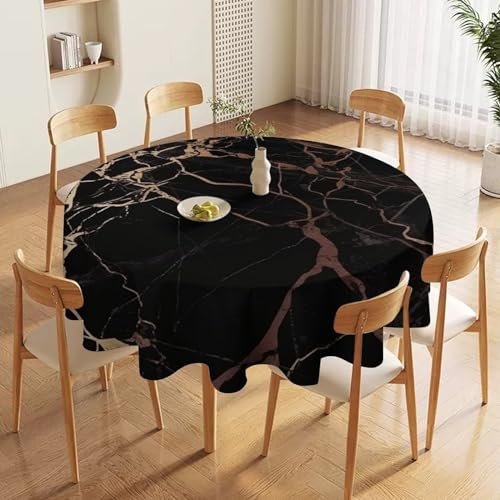 Nappe de table ronde lavable en machine pour protéger votre mobilier - 4