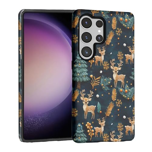 Coque Samsung S25 Ultra anti-chute anti-rayures - Protection femme motif Noël