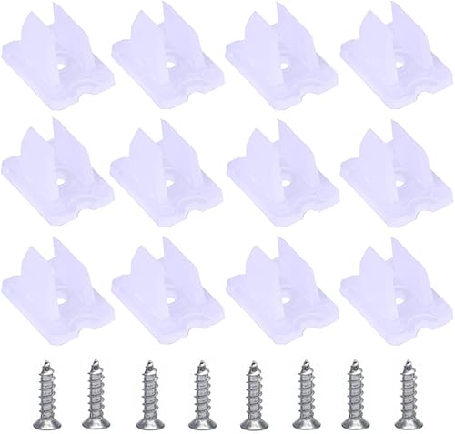 Miniatura 1 de GYGhaoho 120 soportes de montaje de tira de luz de neón LED clips de fijación ideales para letreros de neón de 5 a 0236in de tamaño bricolaje tira