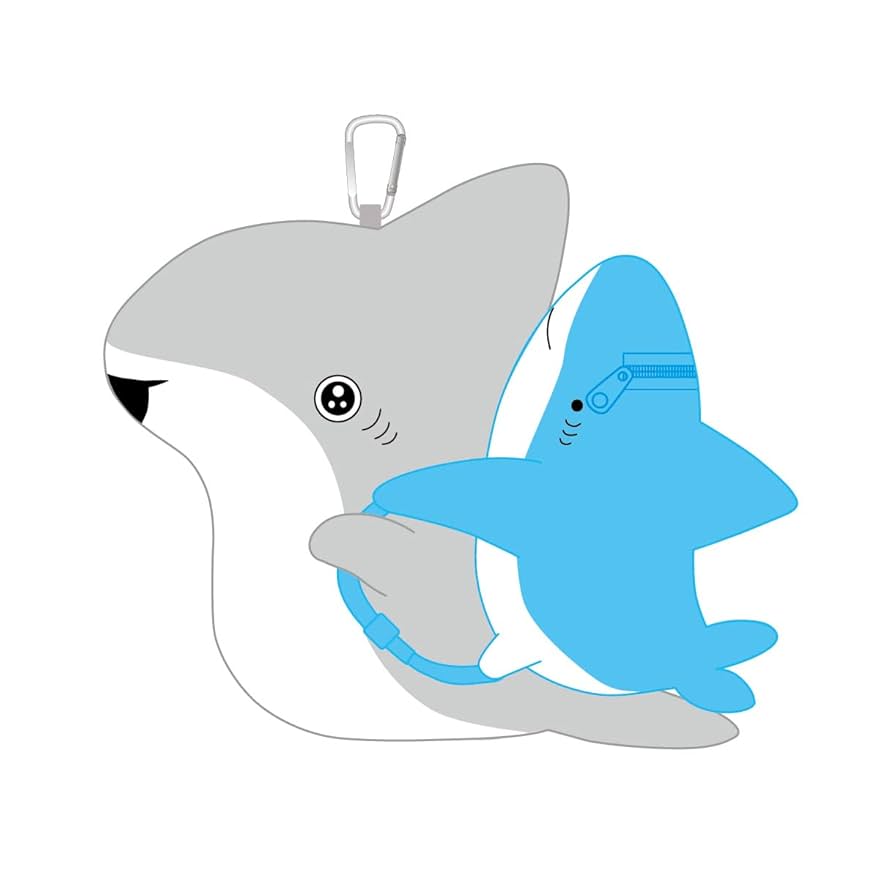 Amazon | ポムモップ(Pommop) おでかけ子ザメ ぬいぐるみポーチ