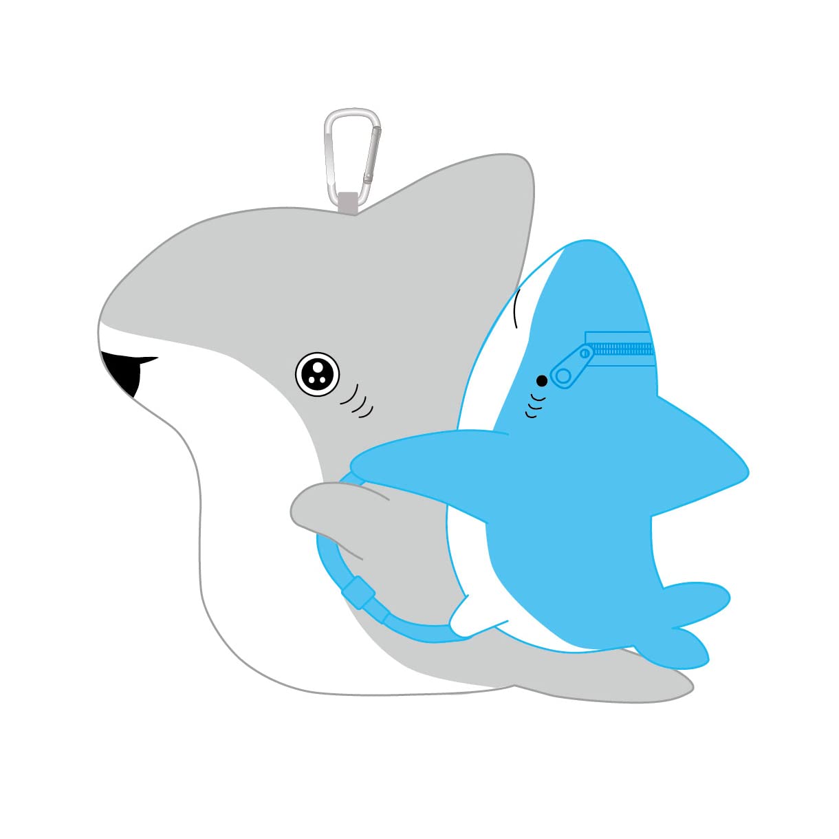 GANGANJI ぬいぐるみ　ポーチ Honeys ぬいぐるみポーチ／横 ポーチ 推し活 ぬいぐるみポーチ